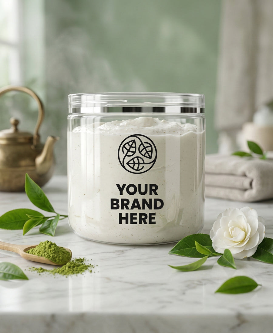 Maschera all’argilla per centro benessere disintossicante al tè verde - 500 ml.