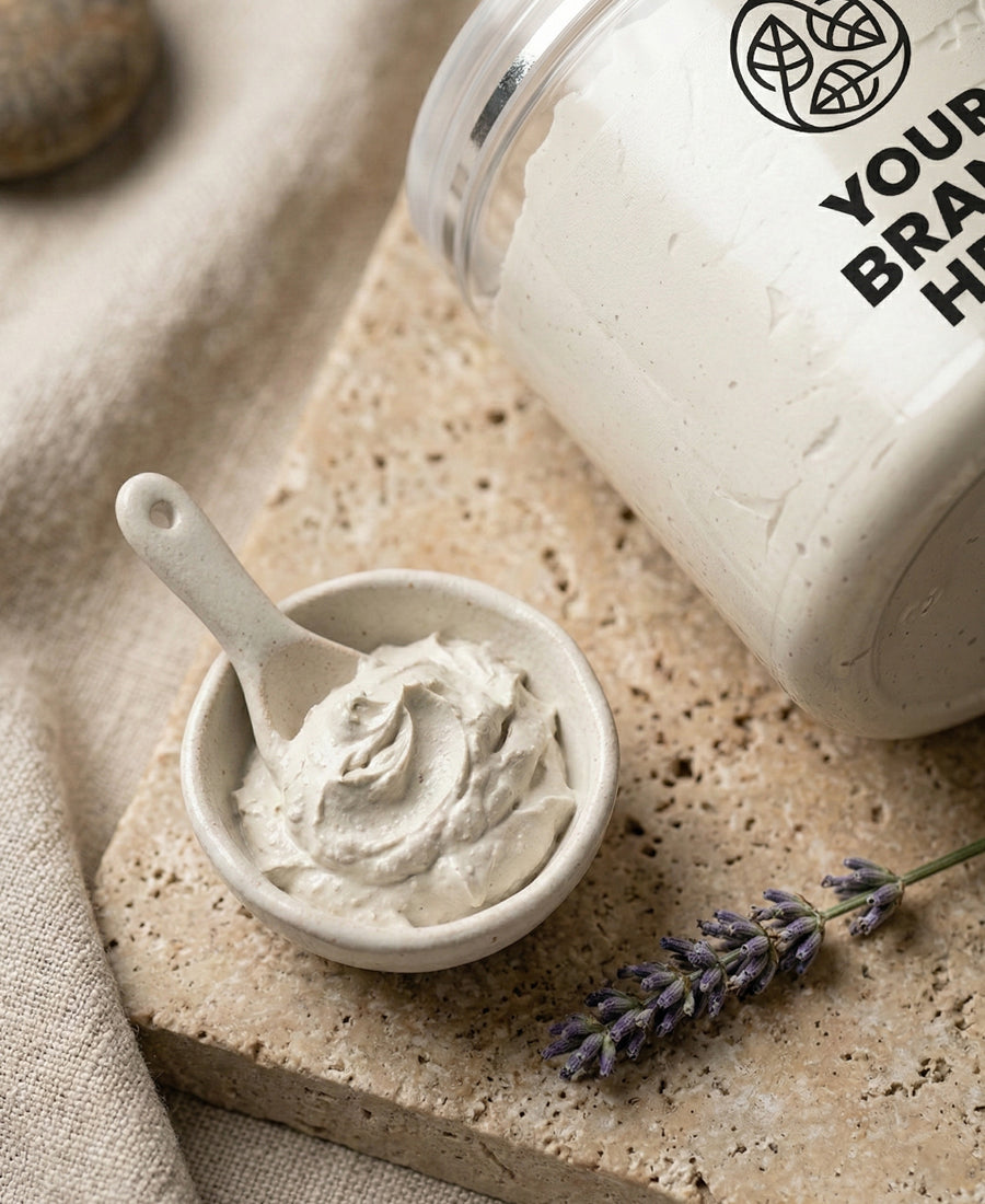 Detoxikační lázeňská jílová maska Levandule - 500 ml.