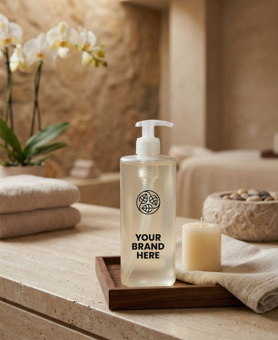 Smyslový lázeňský masážní olej Zlato a jantar – 500 ml.