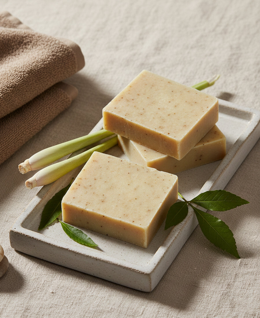 Patchouli & Sitronmelisse Såpebar – 110 g.