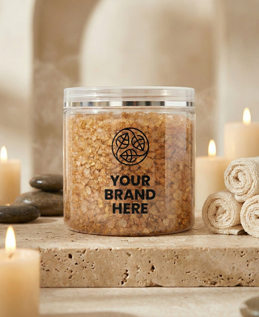 Illatos fürdősó arany és borostyán – 500 g.