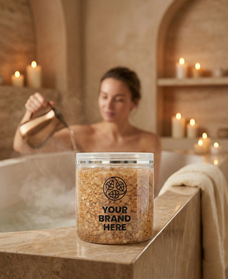 Illatos fürdősó arany és borostyán – 500 g.