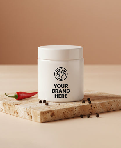 Šildantis ir stangrinantis kūno kremas su čili ir juodaisiais pipirais – 200 ml.