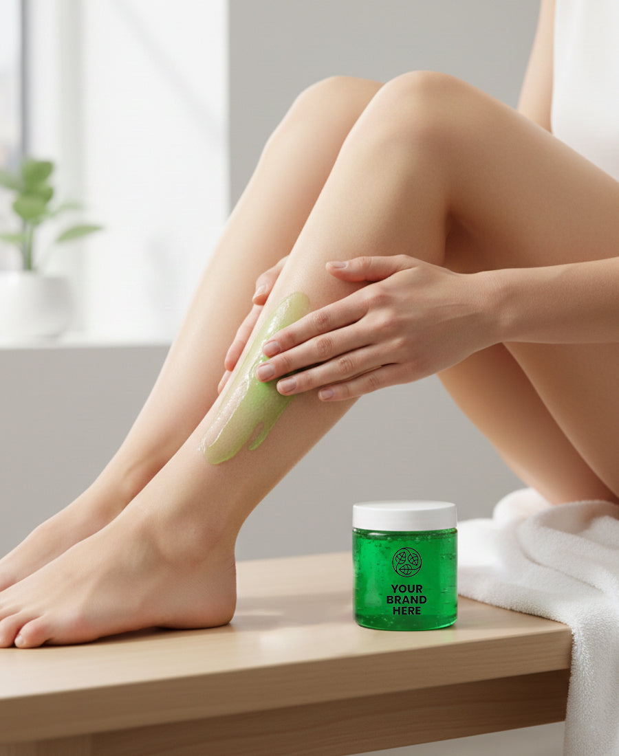 Gel de corp răcoritor și fermizant cu cofeină, mentă și lămâie - 200 ml.