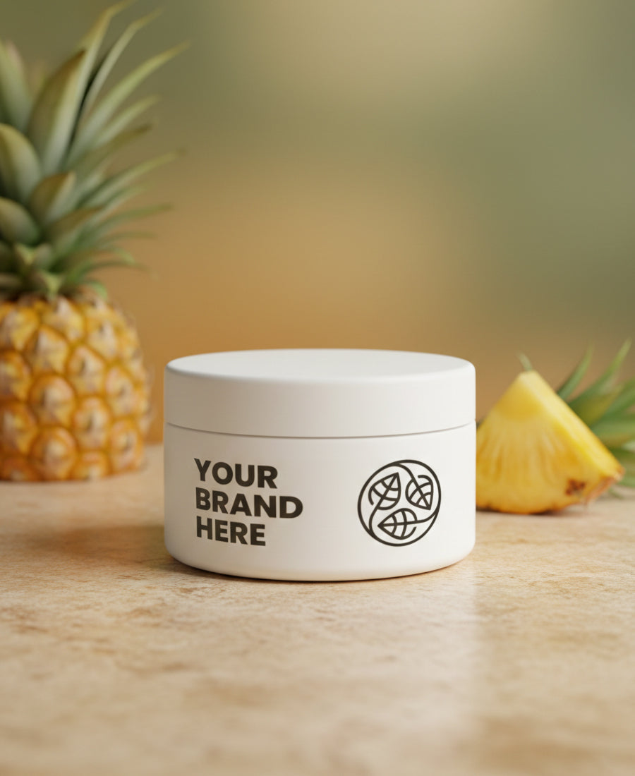 Polering &amp; Fastgørende Kropsscrub Ananas til cellulite reduktion - 250 ml.