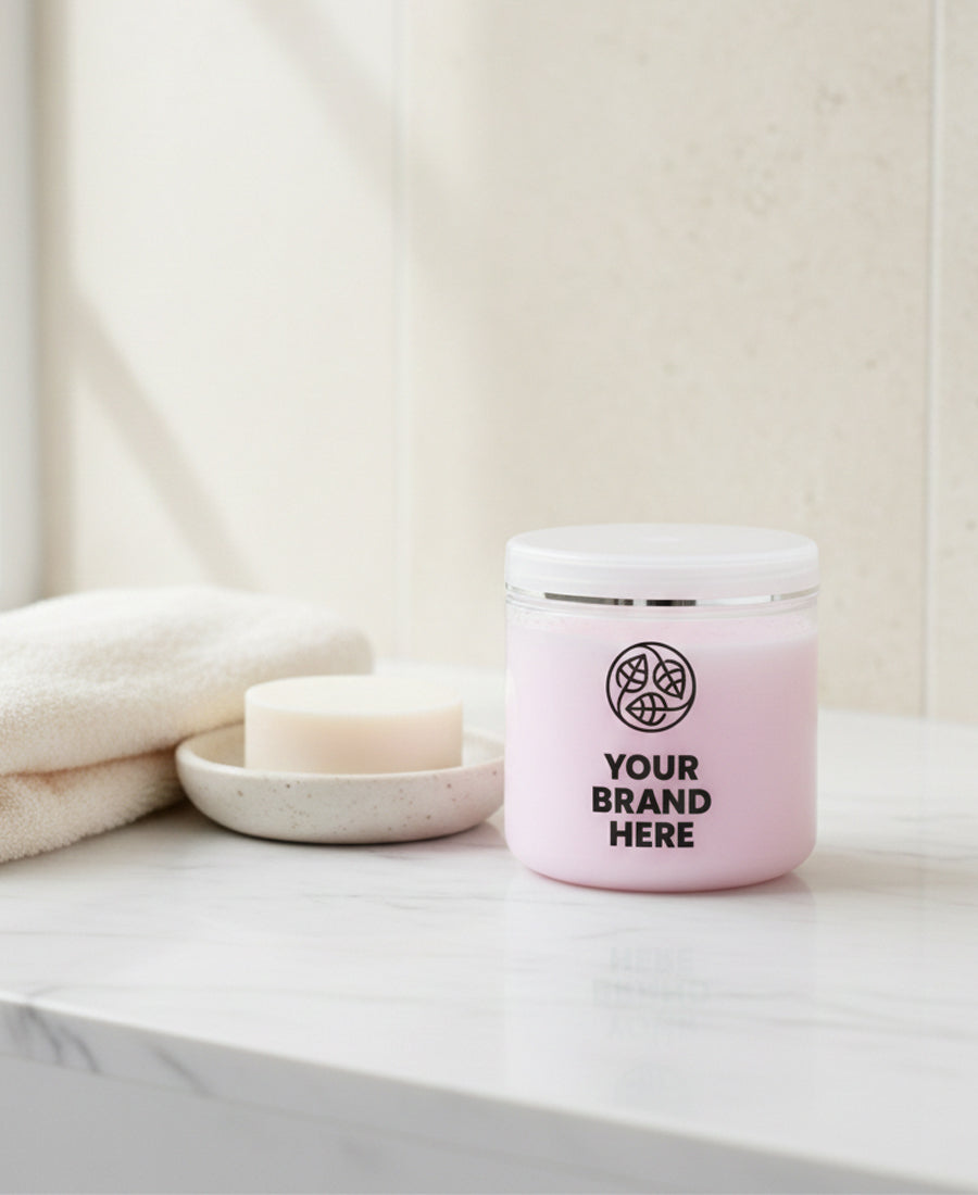 Exfoliante de balneario con gránulos de rosa blanca - 500 ml.