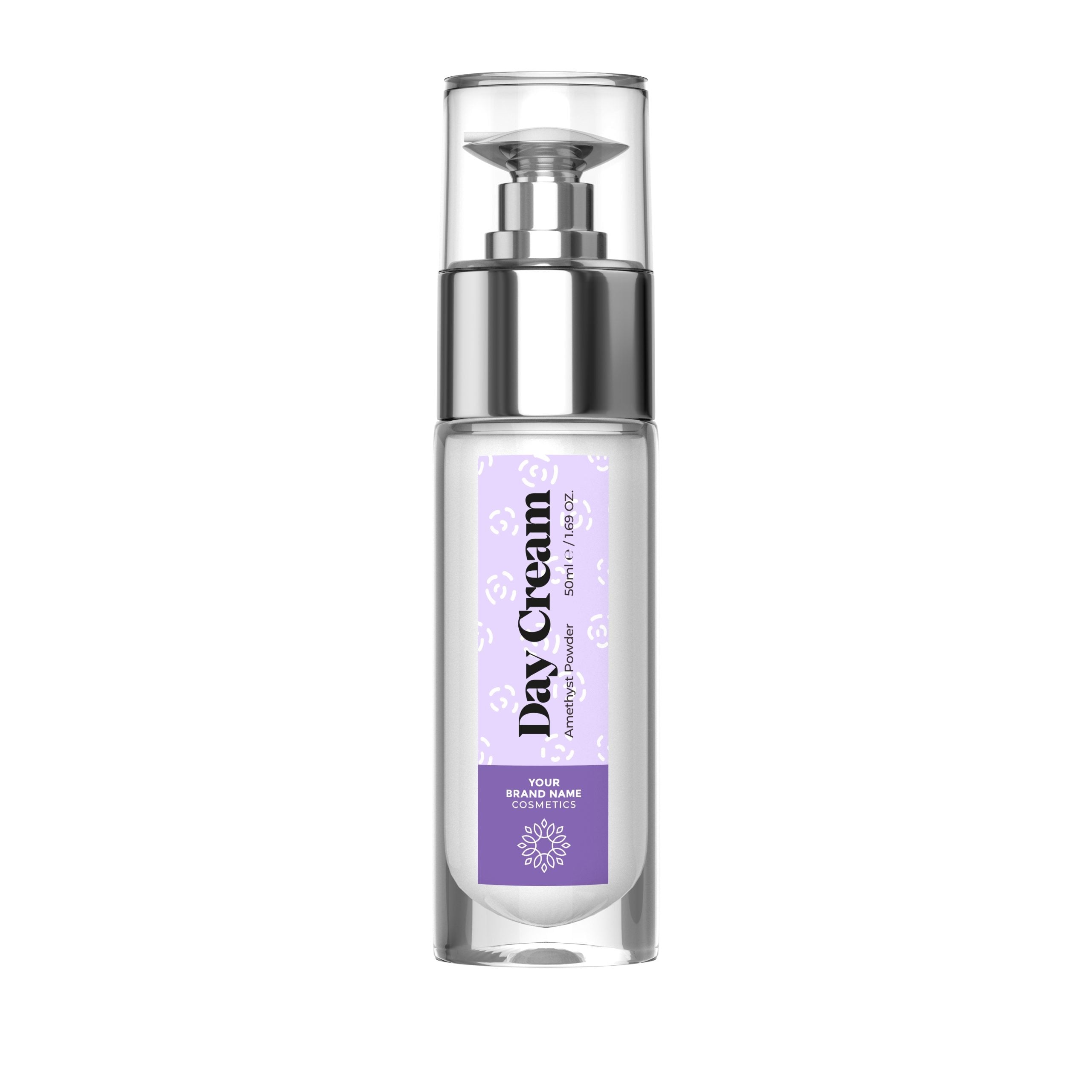 Moisturizing Day Cream with Amethyst Powder - 50 ml. - Made By Nature Labs - Private Label Natural Skin Care &amp; Cosmetics 