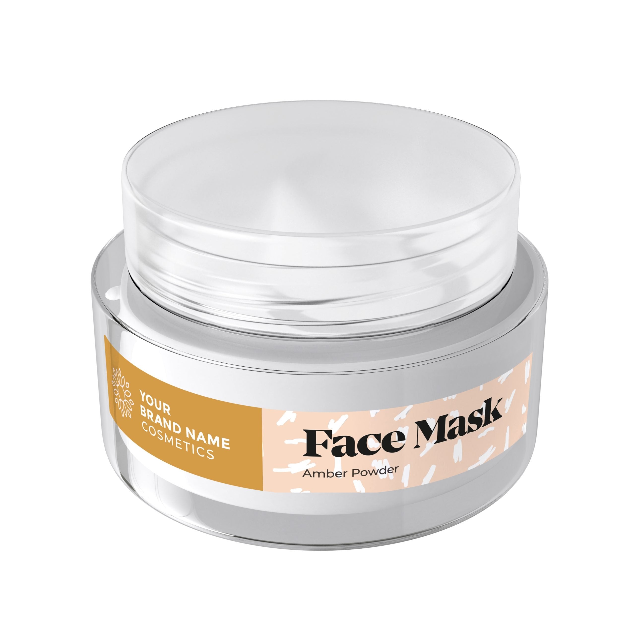 Regenerating Face Mask with Amber Powder - 100 ml. - Made By Nature Labs - Private Label Natural Skin Care &amp; Cosmetics 