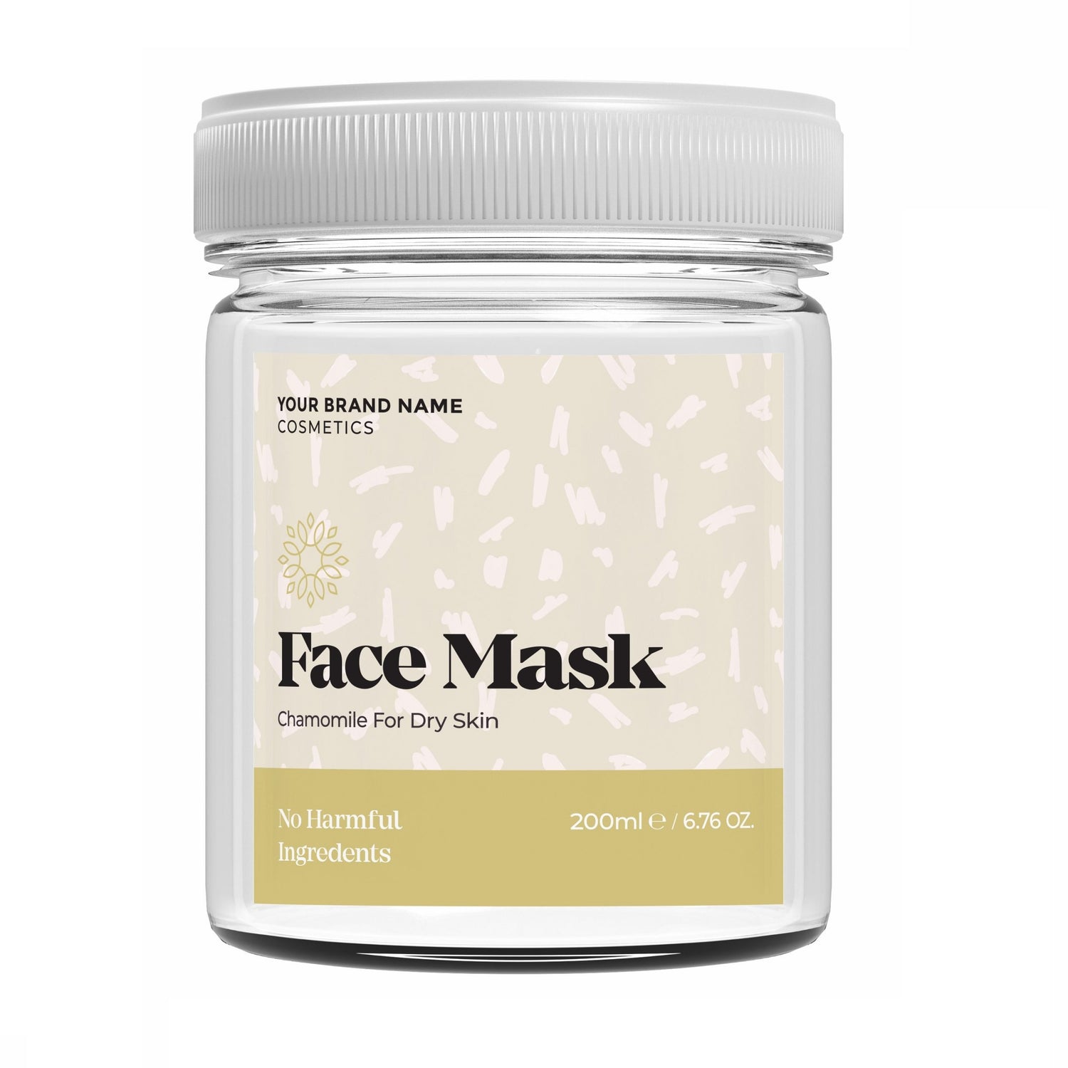 Purifying Face Mask Chamomile - 200 ml. - Made By Nature Labs - Private Label Natural Skin Care &amp; Cosmetics 