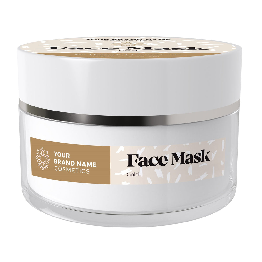 Face Mask with Gold particles – 100 ml. - Made By Nature Labs - Private Label Natural Skin Care &amp; Cosmetics 