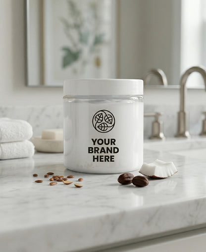 Μάσκα μαλλιών με καρύδα, τζοτζόμπα, λιναρόσπορο - 200 ml.