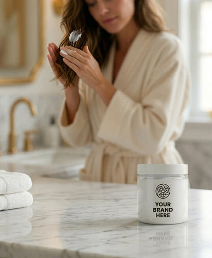 Μάσκα μαλλιών με καρύδα, τζοτζόμπα, λιναρόσπορο - 200 ml.