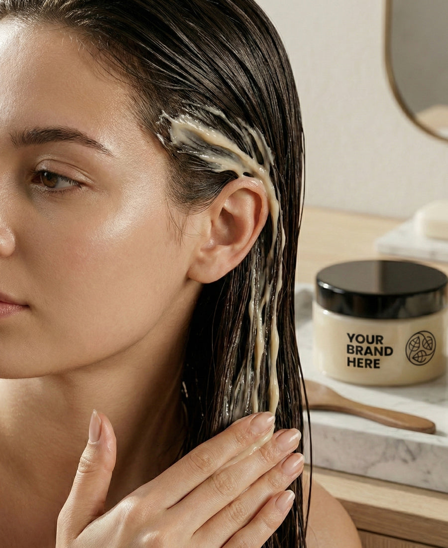 Sametová keratinová maska na vlasy – 250 ml.