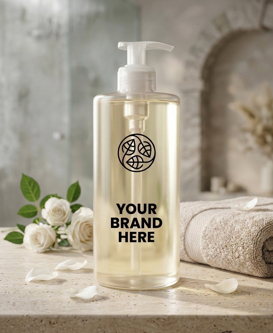 Smyslový lázeňský masážní olej Bílá růže – 500 ml.