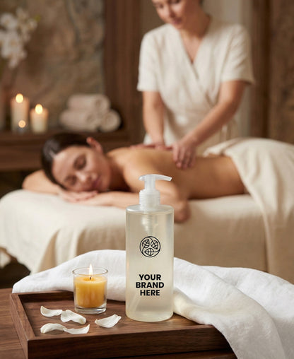 Smyslový lázeňský masážní olej Zlato a jantar – 500 ml.