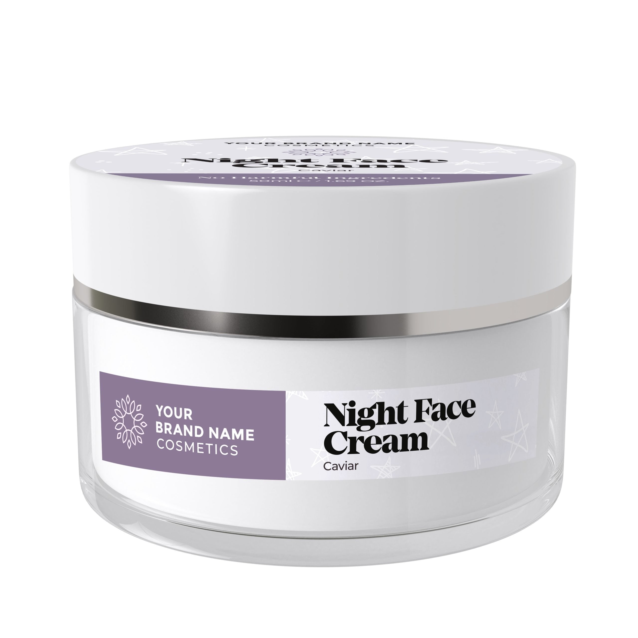 Night Face Cream with Caviar Extract – 50 ml. - Made By Nature Labs - Private Label Natural Skin Care &amp; Cosmetics 