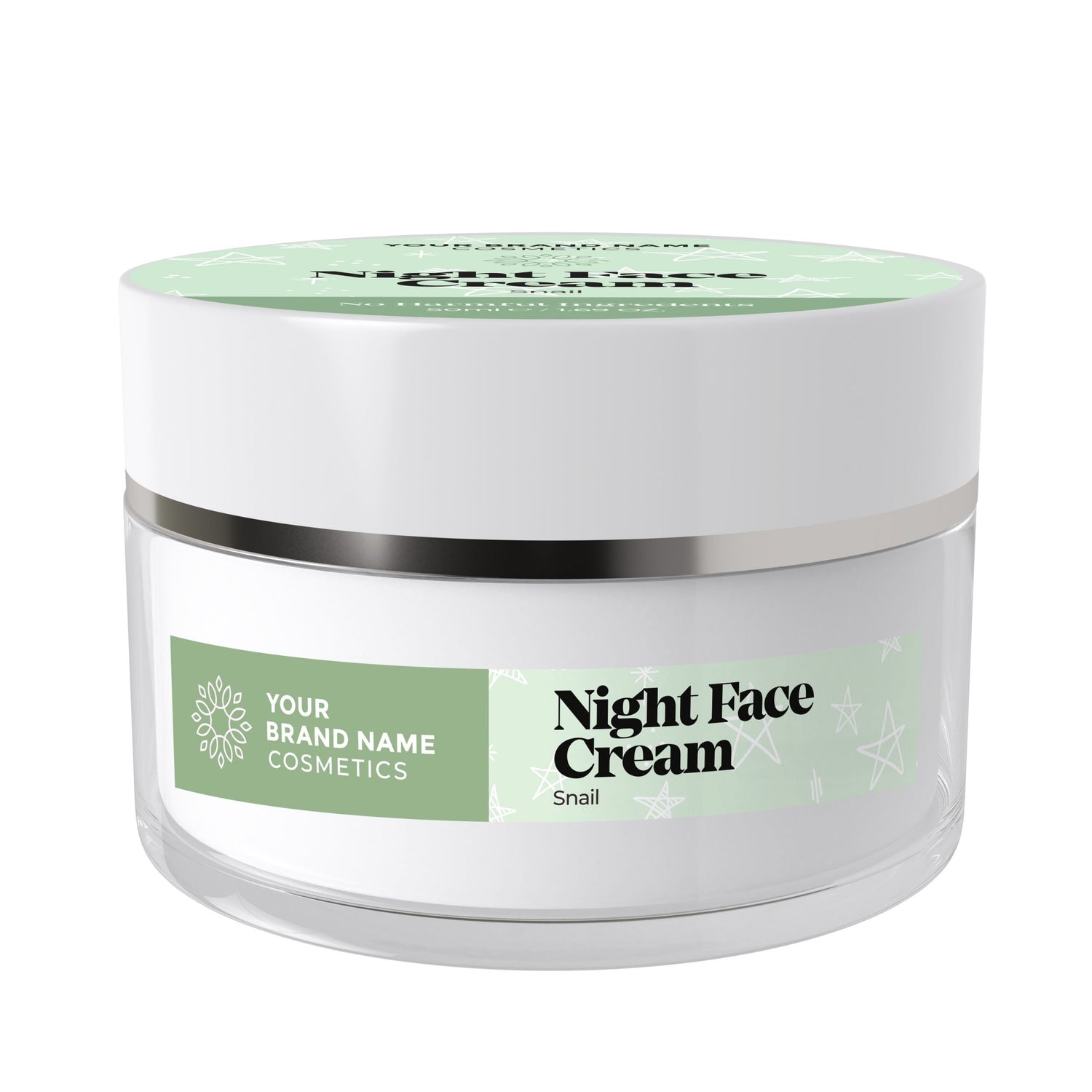 Night Face Cream with Snail Extract – 50 ml. - Made By Nature Labs - Private Label Natural Skin Care &amp; Cosmetics 