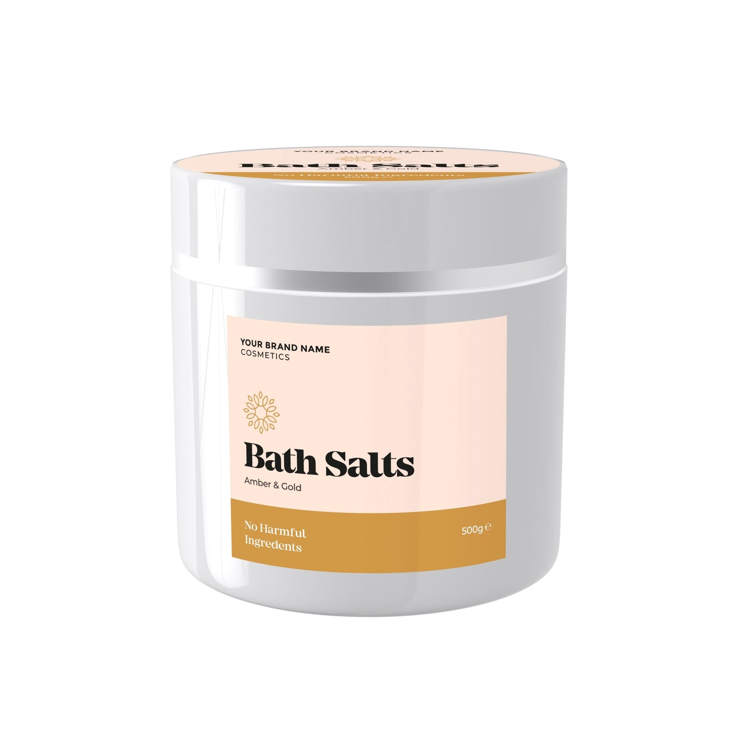 Bath Salts Amber &amp; Gold - 500 g. - Made By Nature Labs - Private Label Natural Skin Care &amp; Cosmetics 