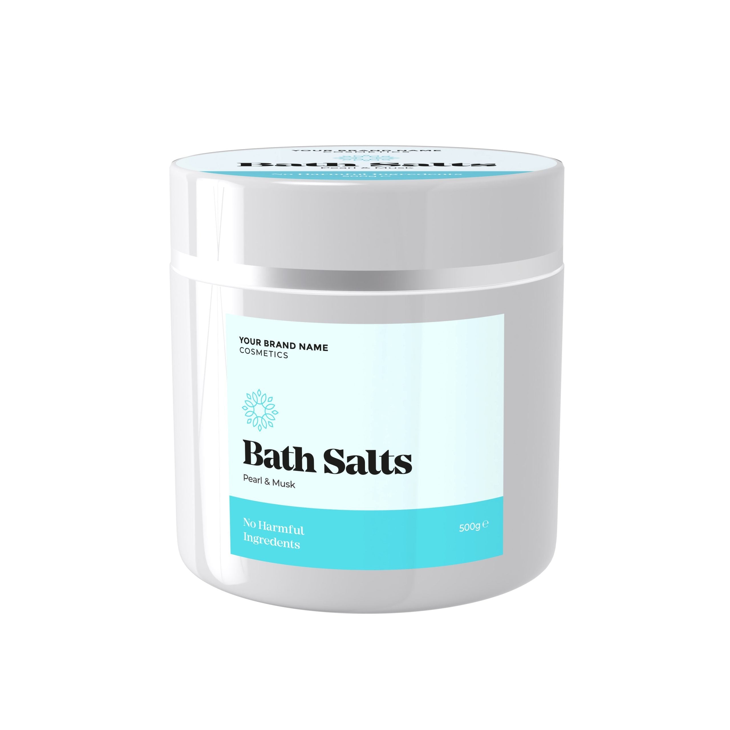 Bath Salts Pearl &amp; Musk - 500 g. - Made By Nature Labs - Private Label Natural Skin Care &amp; Cosmetics 