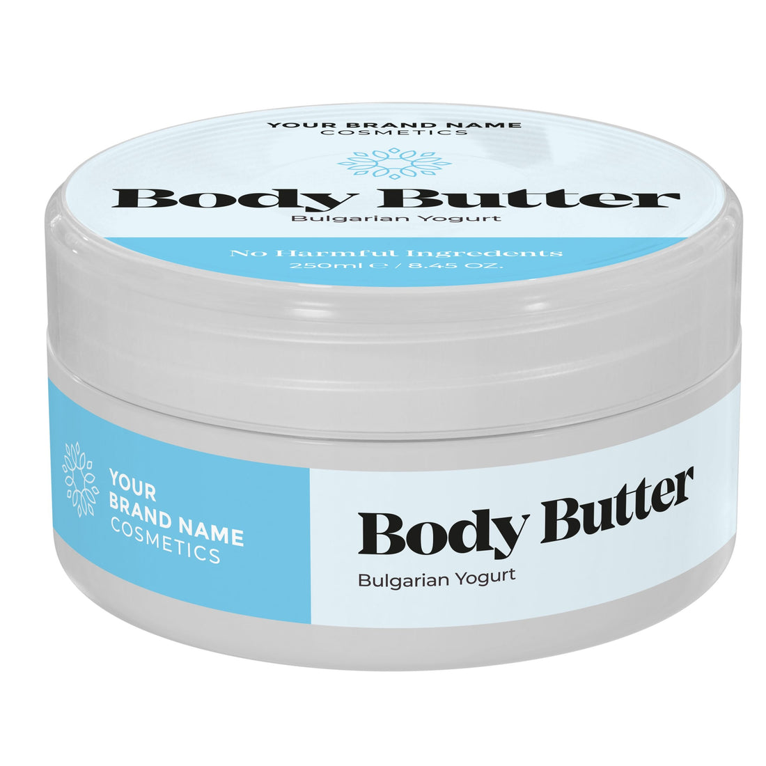 Body Butter Bulgarian Yogurt - 250ml - Made By Nature Labs - Private Label Natural Skin Care &amp; Cosmetics 