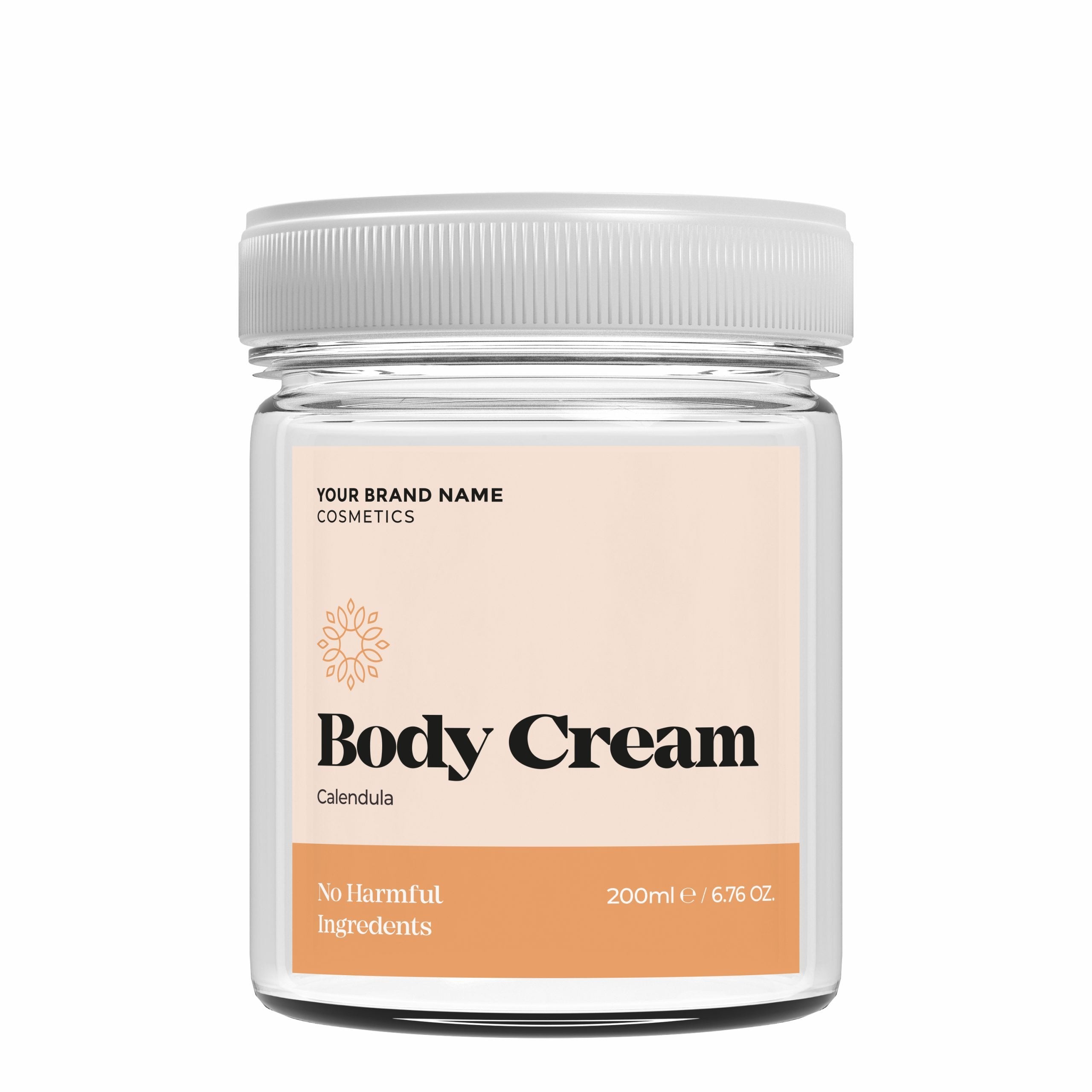 Body Cream Calendula - 200 ml. - Made By Nature Labs - Private Label Natural Skin Care &amp; Cosmetics 