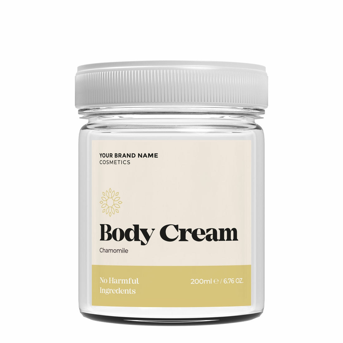 Body Cream Chamomile - 200 ml. - Made By Nature Labs - Private Label Natural Skin Care &amp; Cosmetics 