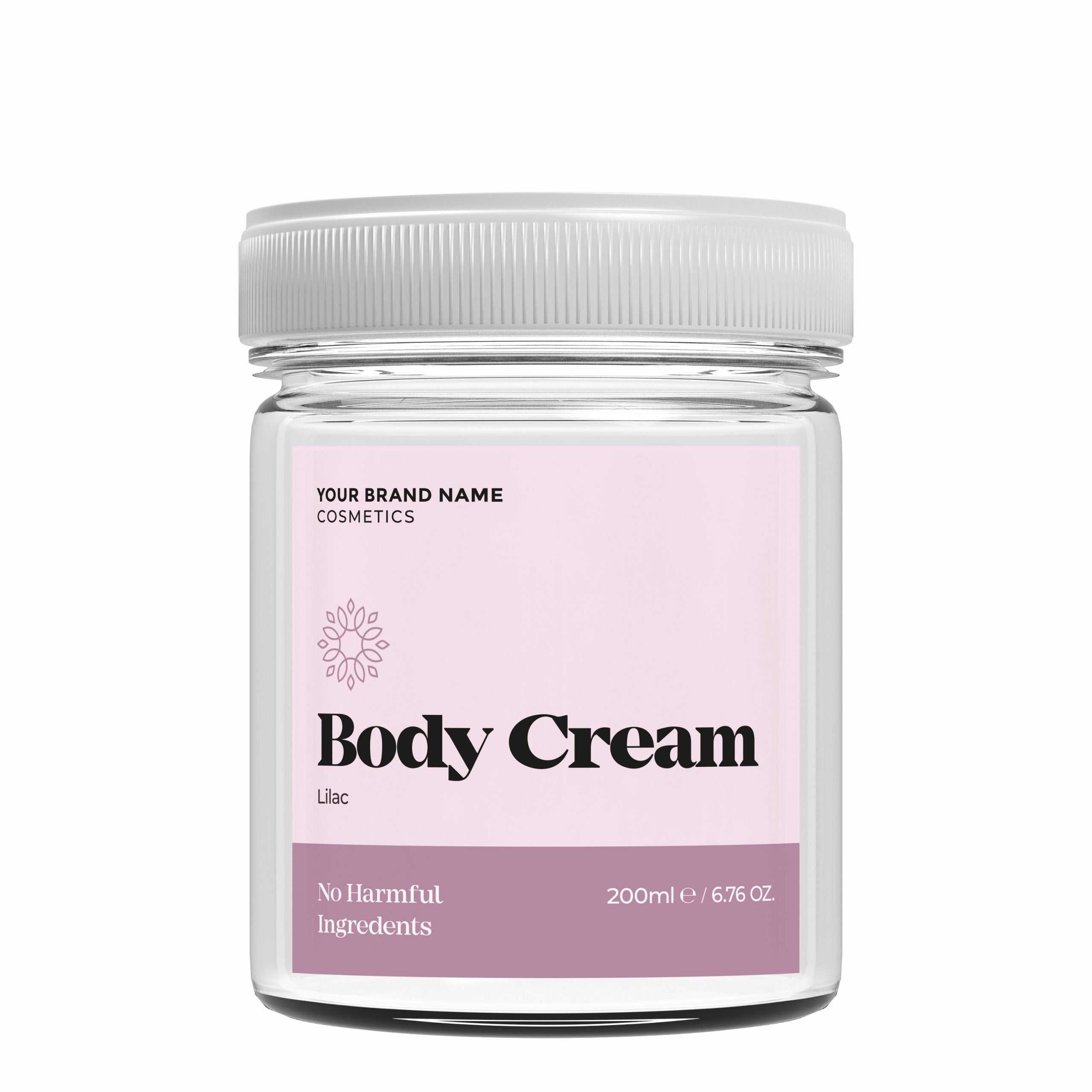 Body Cream Lilac - 200 ml. - Made By Nature Labs - Private Label Natural Skin Care &amp; Cosmetics 