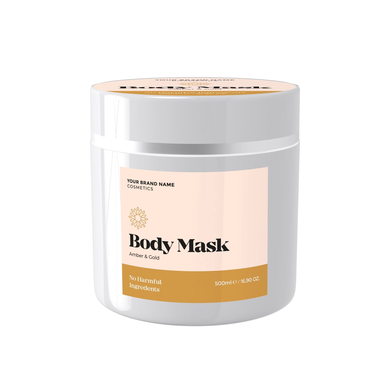 Body Mask Amber &amp; Gold - 500 ml. - Made By Nature Labs - Private Label Natural Skin Care &amp; Cosmetics 