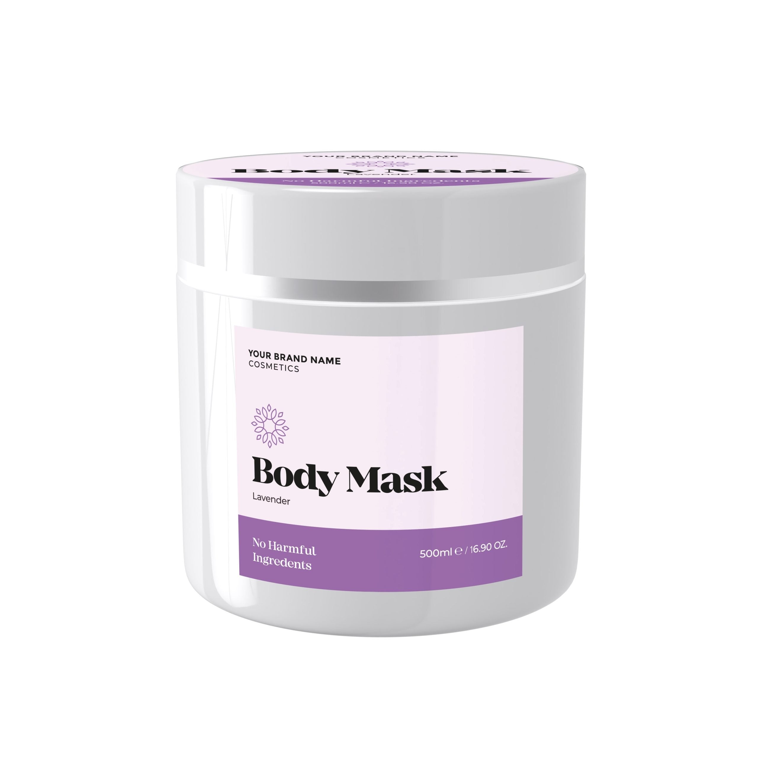 Body Mask Lavender - 500 ml. - Made By Nature Labs - Private Label Natural Skin Care &amp; Cosmetics 