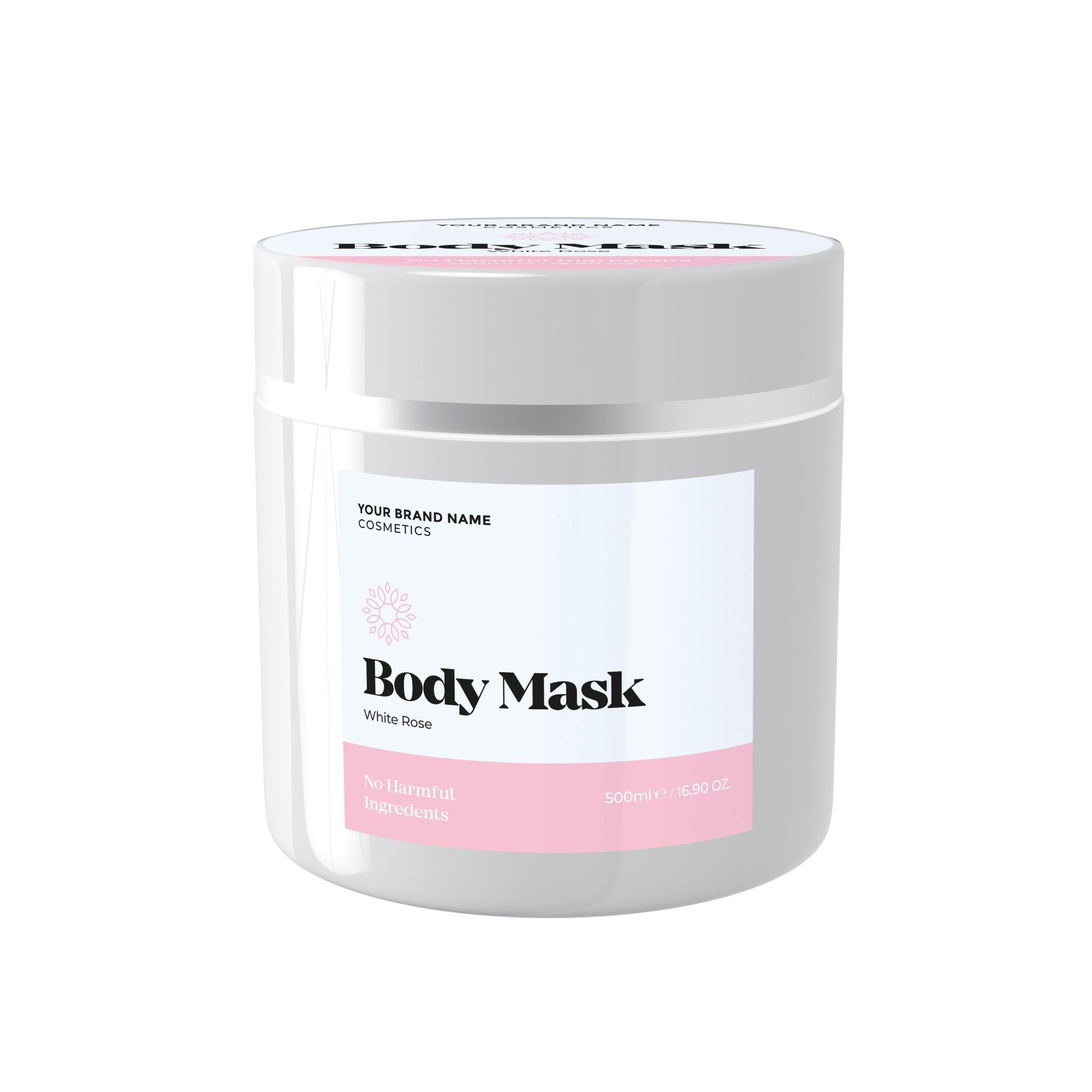 Body Mask White Rose - 500 ml. - Made By Nature Labs - Private Label Natural Skin Care &amp; Cosmetics 