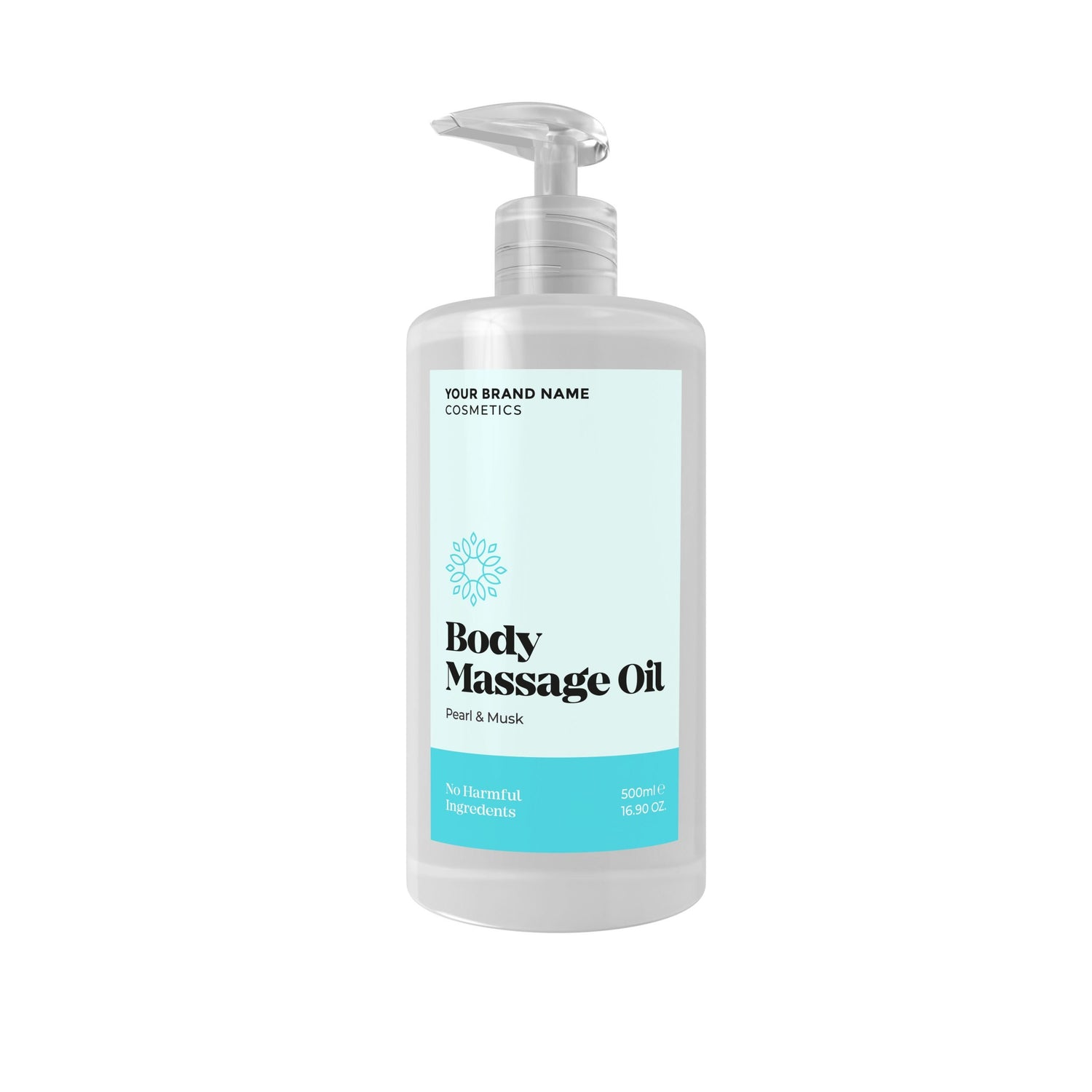 Massage Oil Pearl &amp; Musk - 500 ml. - Made By Nature Labs - Private Label Natural Skin Care &amp; Cosmetics 