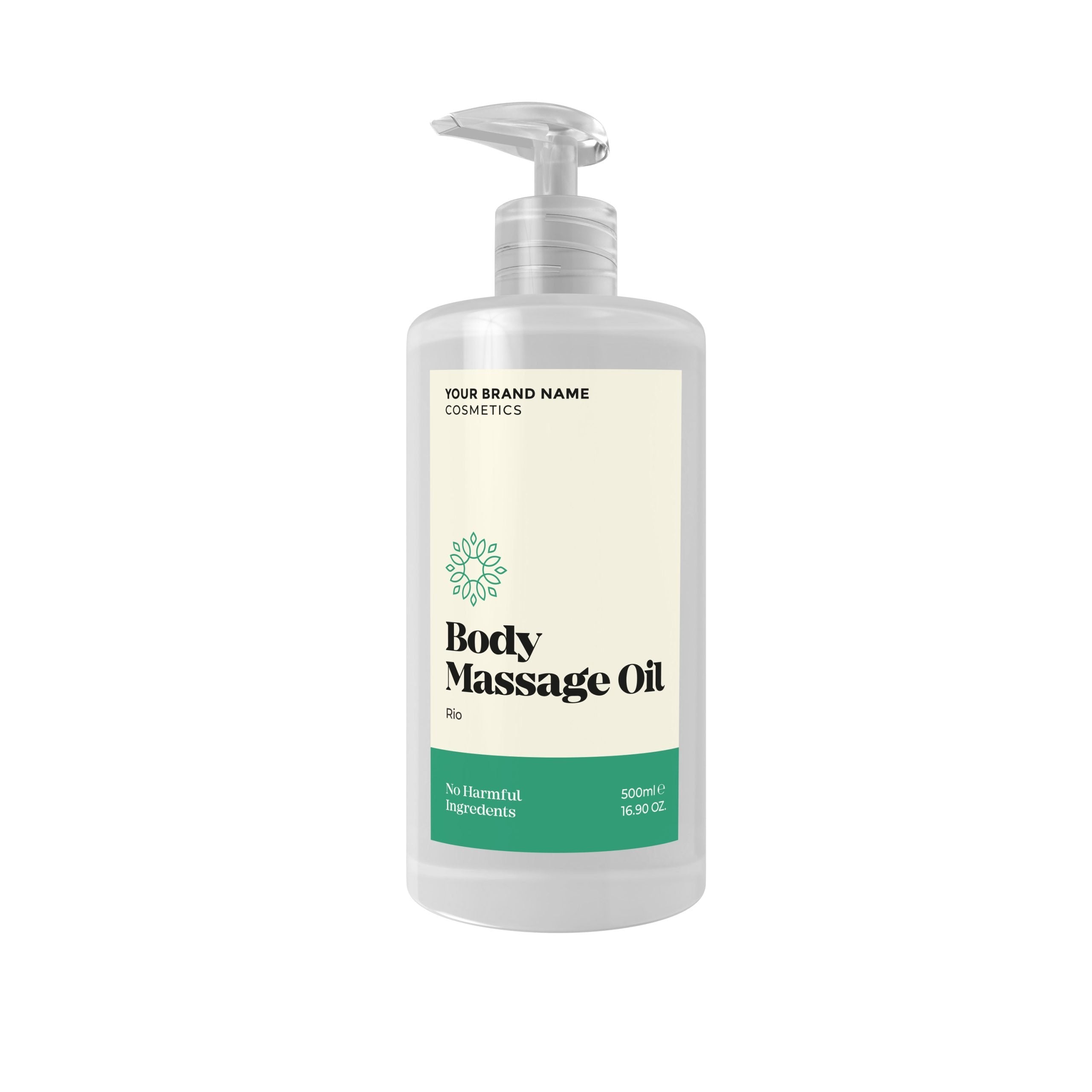 Massage Oil Aromatherapy Rio - 500 ml. - Made By Nature Labs - Private Label Natural Skin Care &amp; Cosmetics 