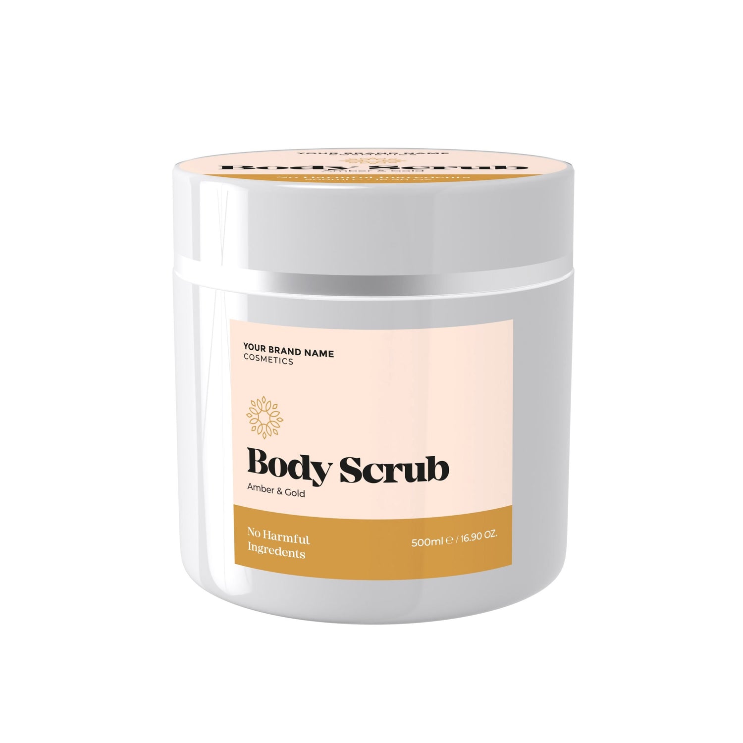 Body Scrub Gold &amp; Amber - 500 ml. - Made By Nature Labs - Private Label Natural Skin Care &amp; Cosmetics 