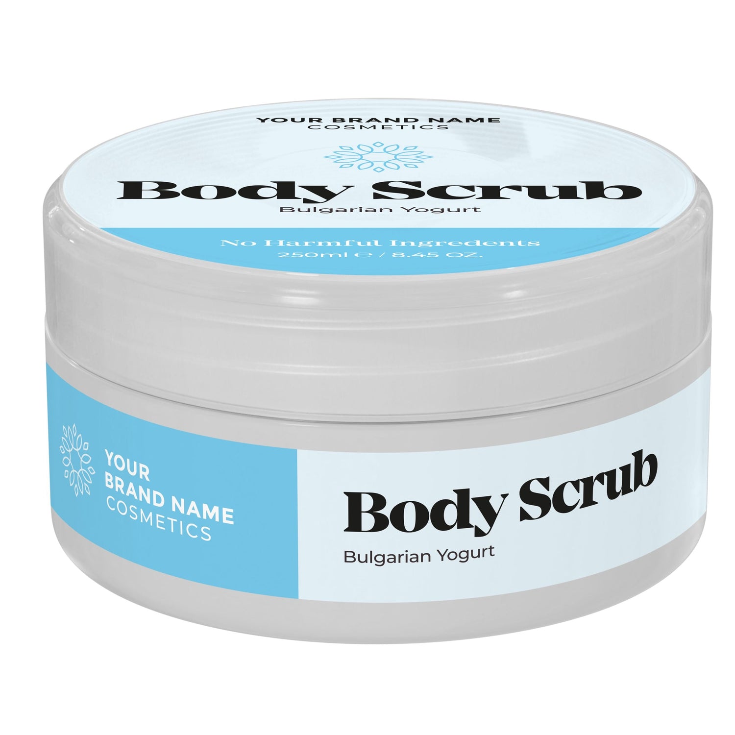 Body Scrub Bulgarian Yogurt - 250ml - Made By Nature Labs - Private Label Natural Skin Care &amp; Cosmetics 