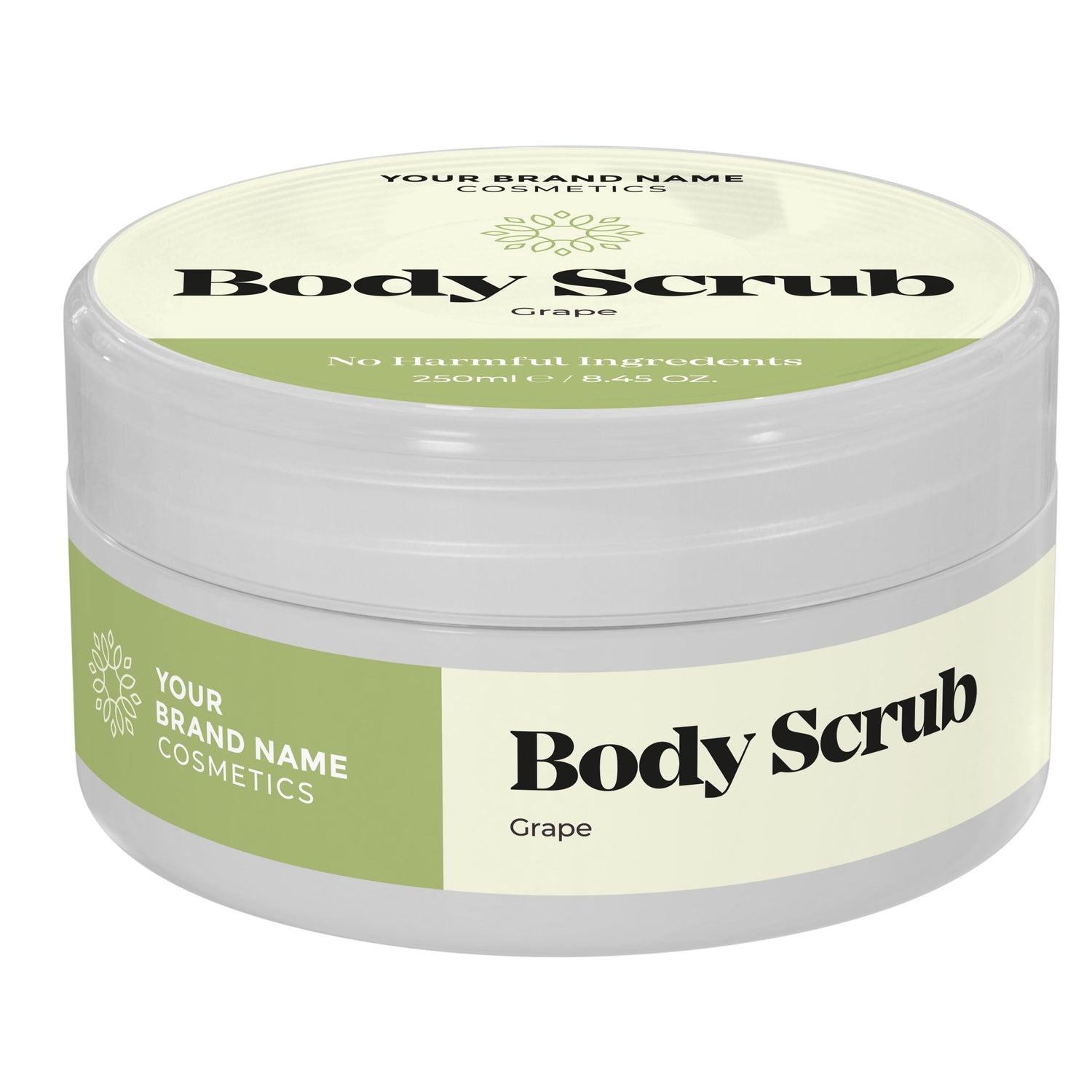 Body Scrub Grape - 250 ml. - Made By Nature Labs - Private Label Natural Skin Care &amp; Cosmetics 