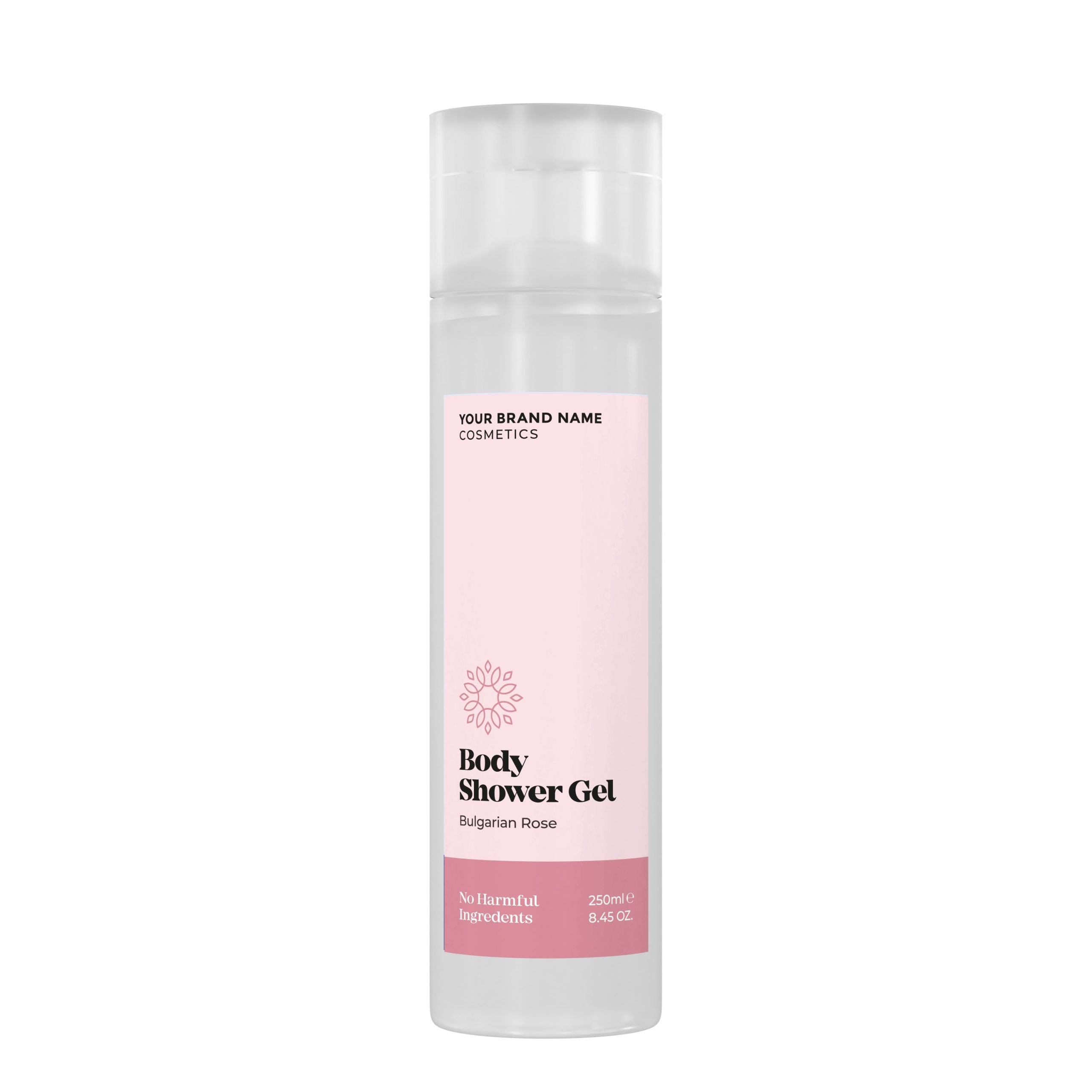 Refreshing Body Wash Bulgarian Rose - 250 ml. - Made By Nature Labs - Private Label Natural Skin Care &amp; Cosmetics 