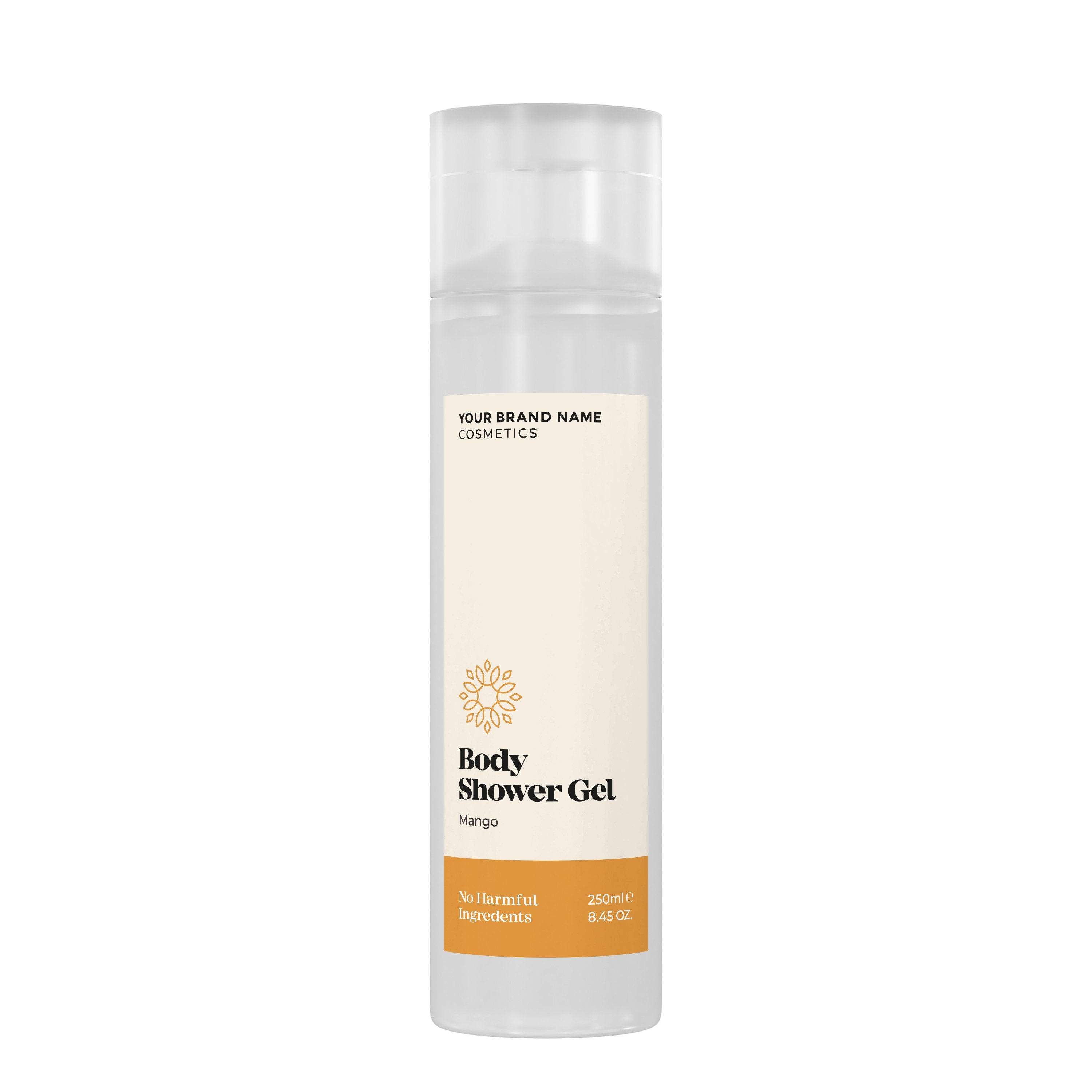 Refreshing Body Wash Mango - 250 ml. - Made By Nature Labs - Private Label Natural Skin Care &amp; Cosmetics 