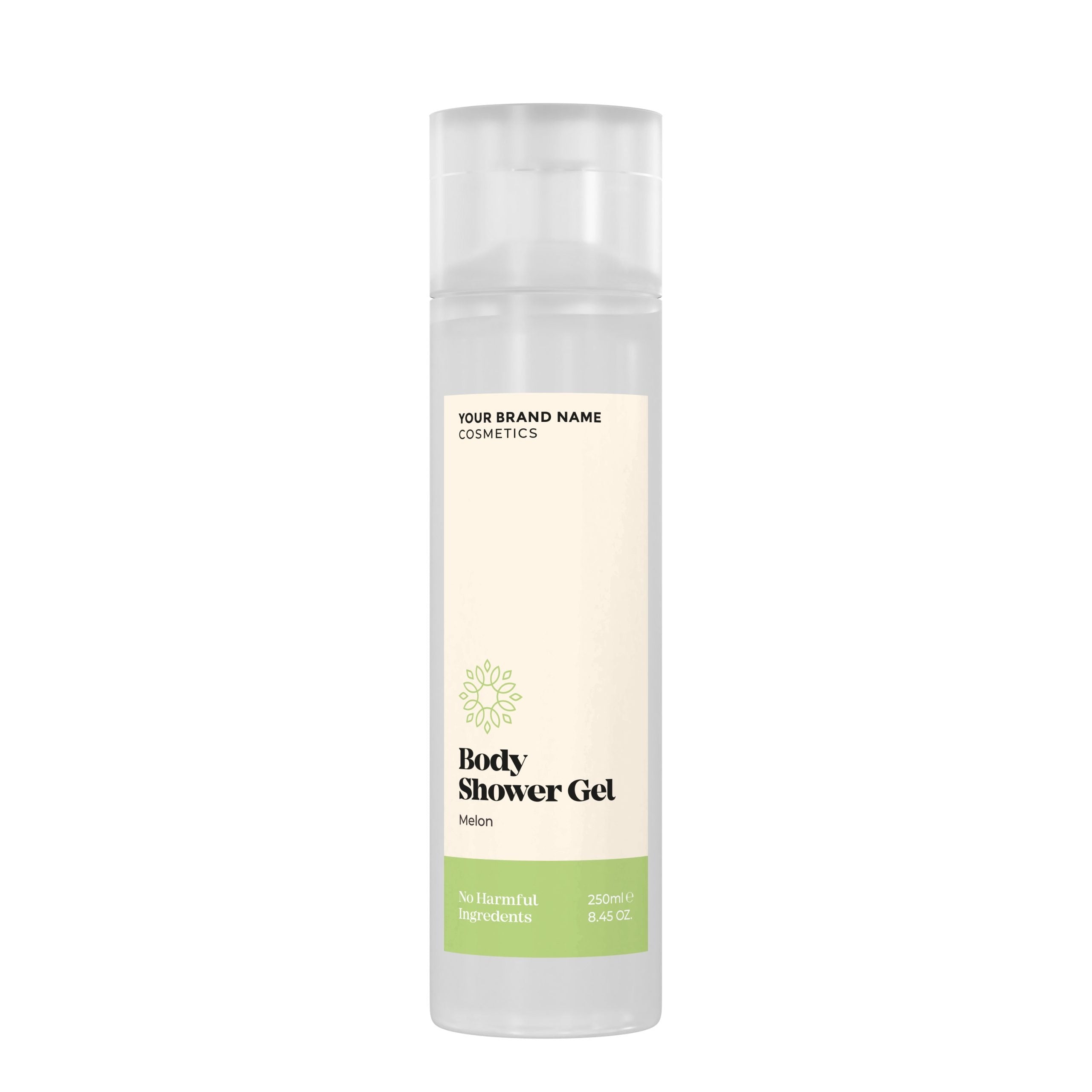 Refreshing Body Wash Melon - 250 ml. - Made By Nature Labs - Private Label Natural Skin Care &amp; Cosmetics 