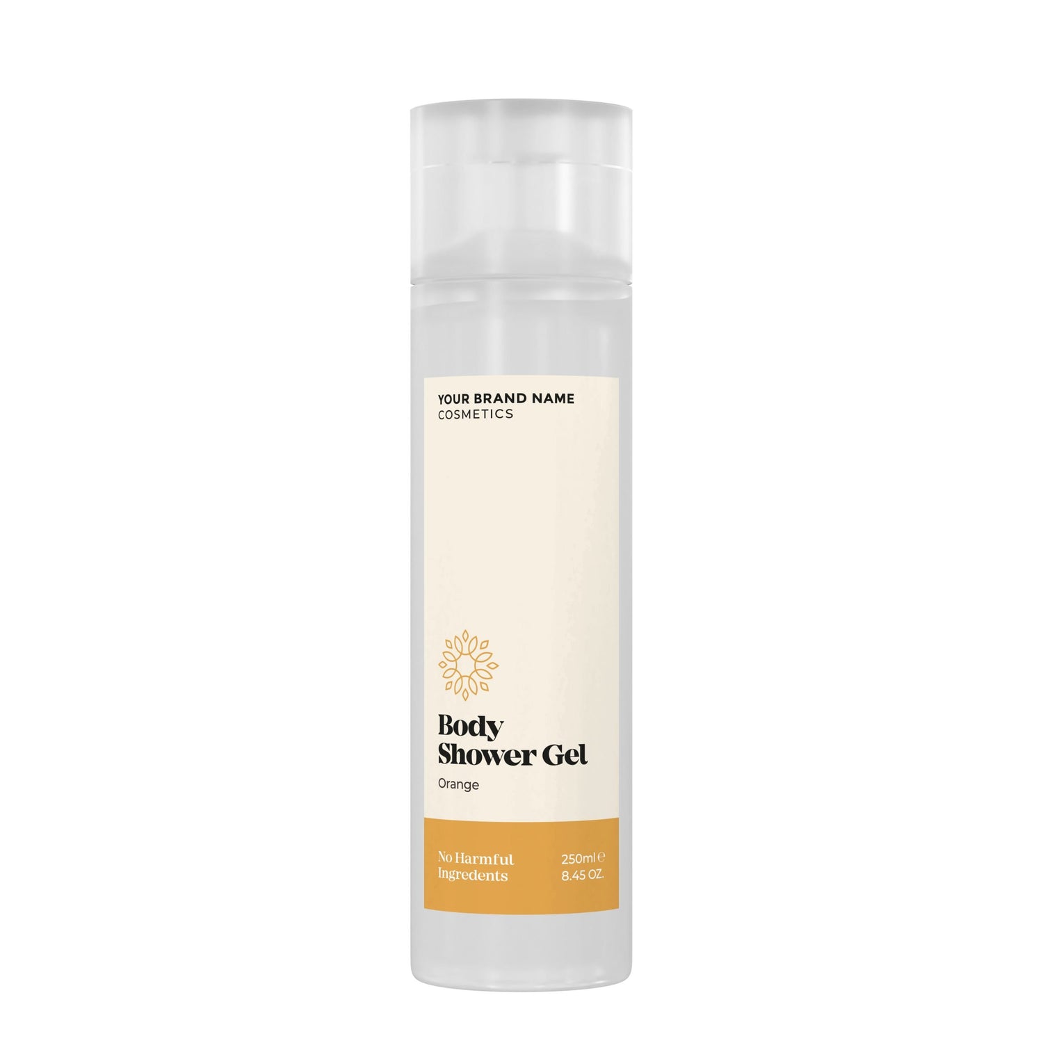 Refreshing Body Wash Orange - 250 ml. - Made By Nature Labs - Private Label Natural Skin Care &amp; Cosmetics 