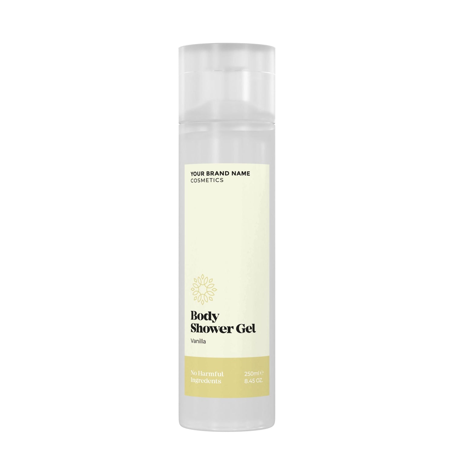 Refreshing Body Wash Vanilla - 250 ml. - Made By Nature Labs - Private Label Natural Skin Care &amp; Cosmetics 