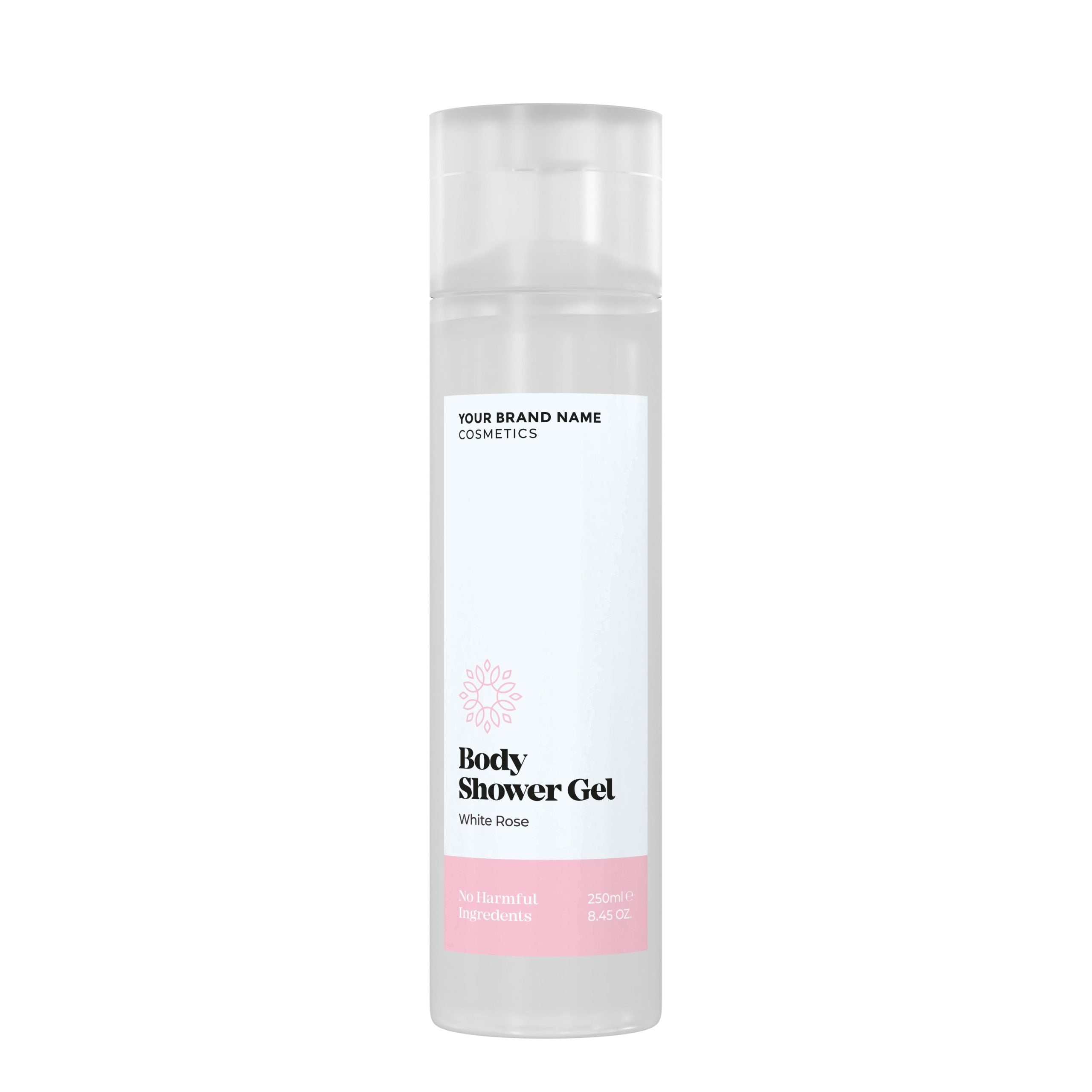 Refreshing Body Wash White Rose - 250 ml. - Made By Nature Labs - Private Label Natural Skin Care &amp; Cosmetics 