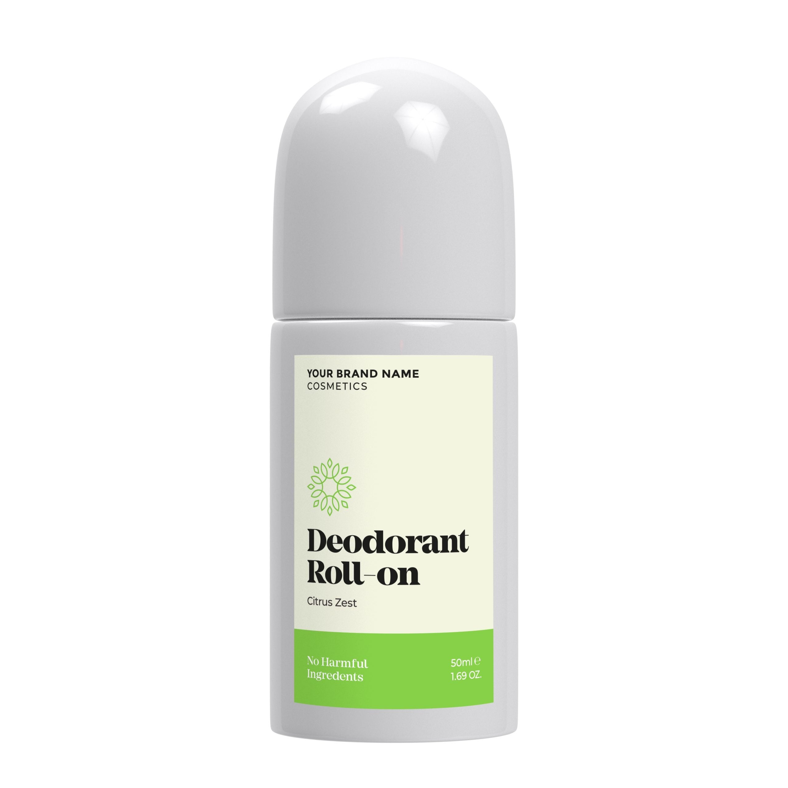 Roll-on Deodorant Citrus Zest - 50 ml. - Made By Nature Labs - Private Label Natural Skin Care &amp; Cosmetics 