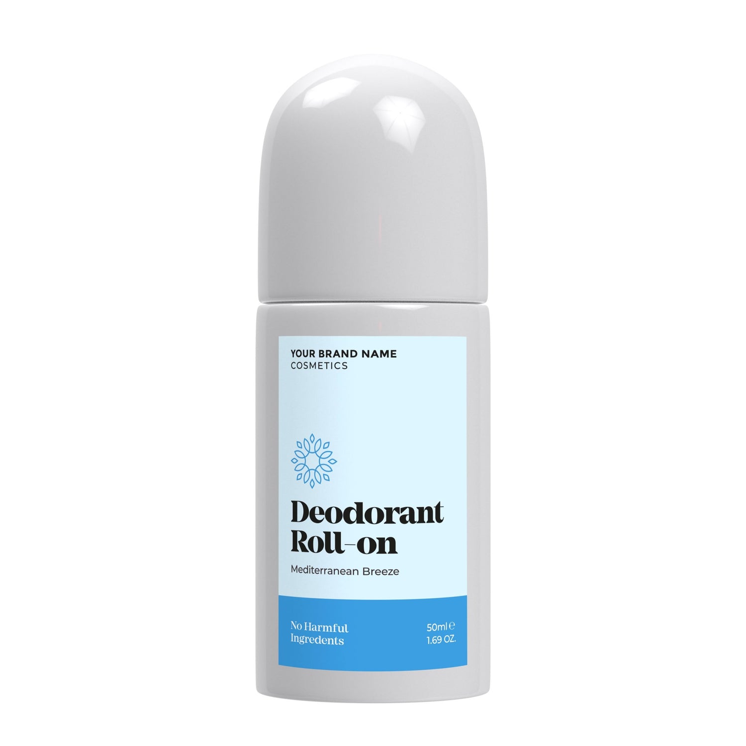 Roll-On Deodorant Mediterranean Breeze - 50 ml. - Made By Nature Labs - Private Label Natural Skin Care &amp; Cosmetics 