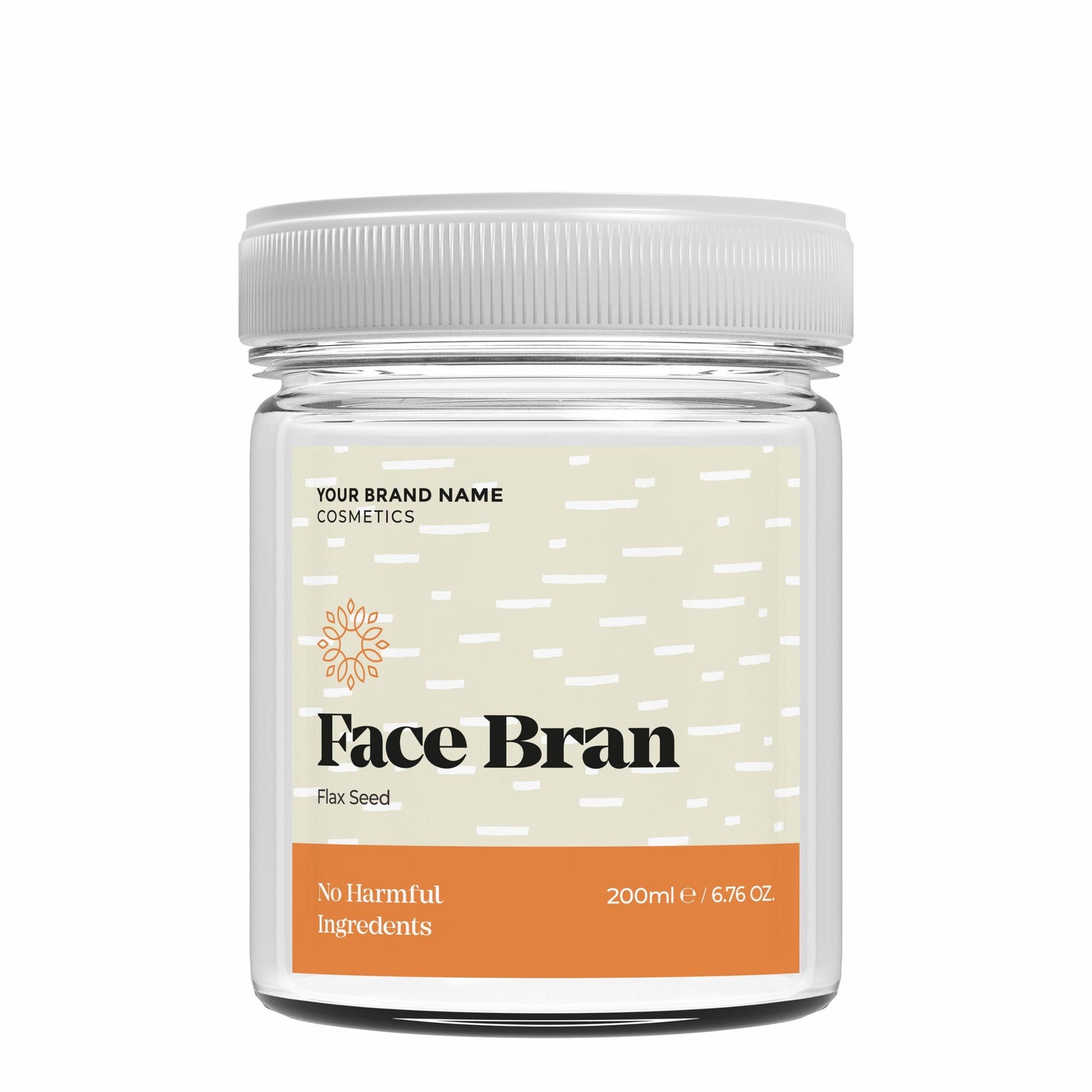 Exfoliating Face Bran Flax Seed - 200 ml. - Made By Nature Labs - Private Label Natural Skin Care &amp; Cosmetics 