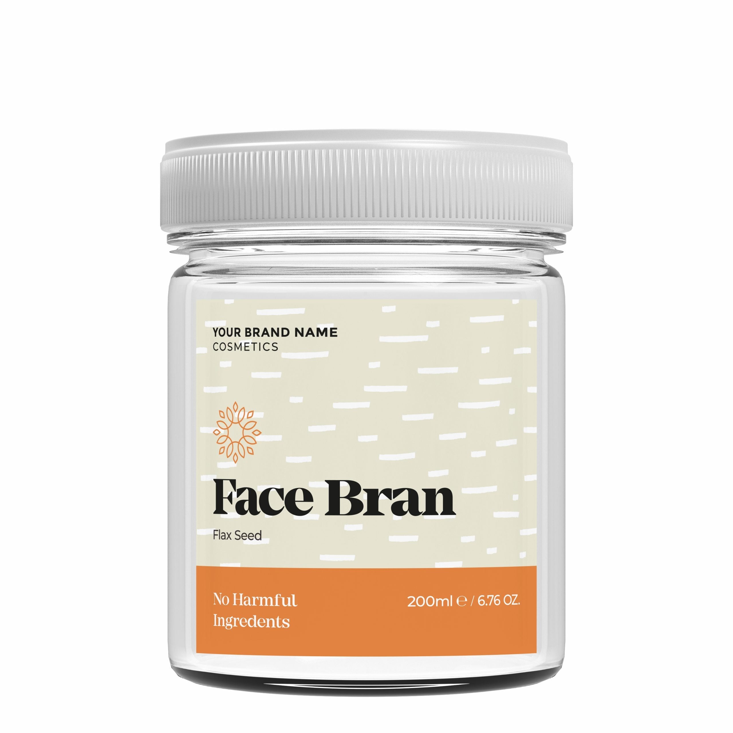 Exfoliating Face Bran Flax Seed - 200 ml. - Made By Nature Labs - Private Label Natural Skin Care &amp; Cosmetics 