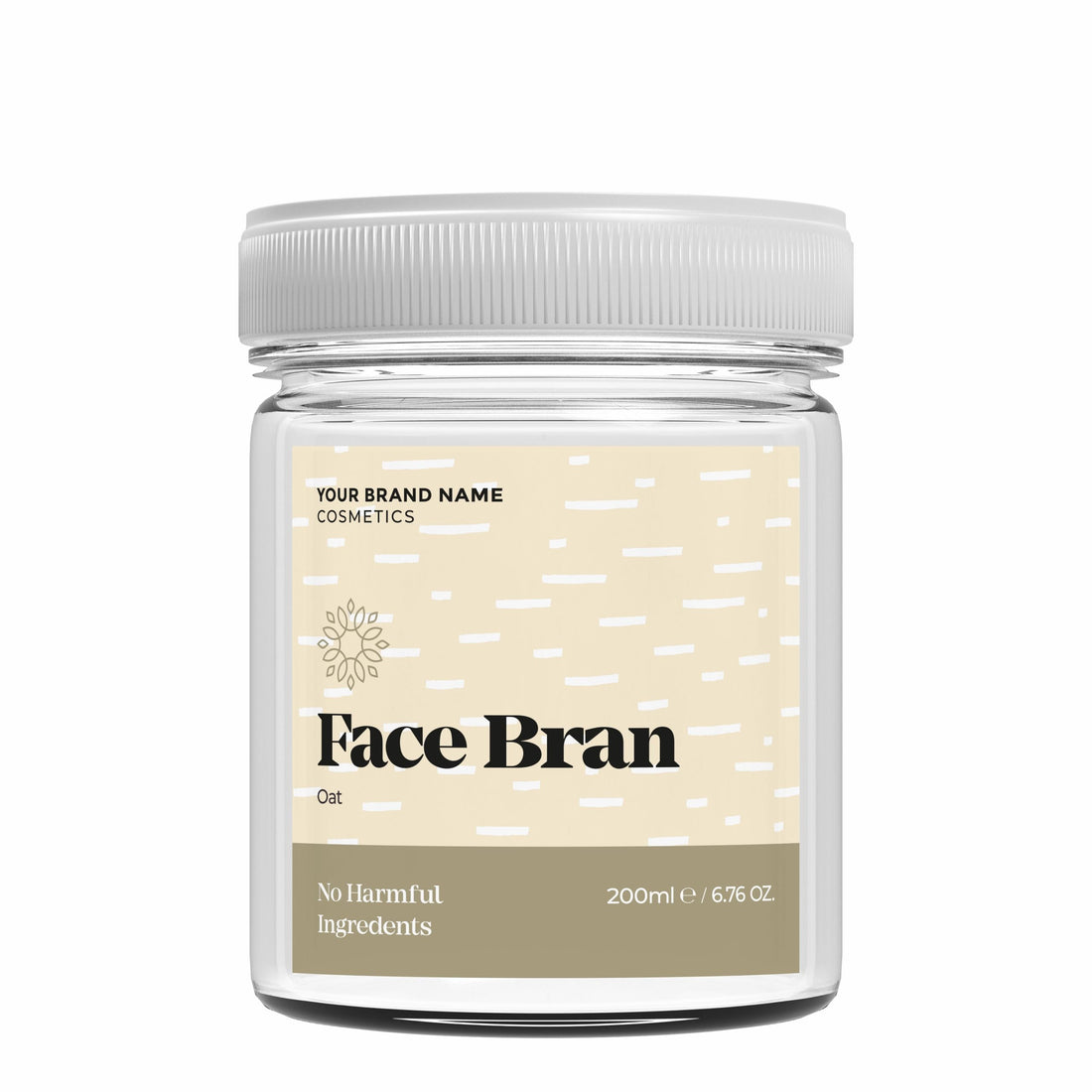 Exfoliating Face Bran Oat - 200 ml. - Made By Nature Labs - Private Label Natural Skin Care &amp; Cosmetics 