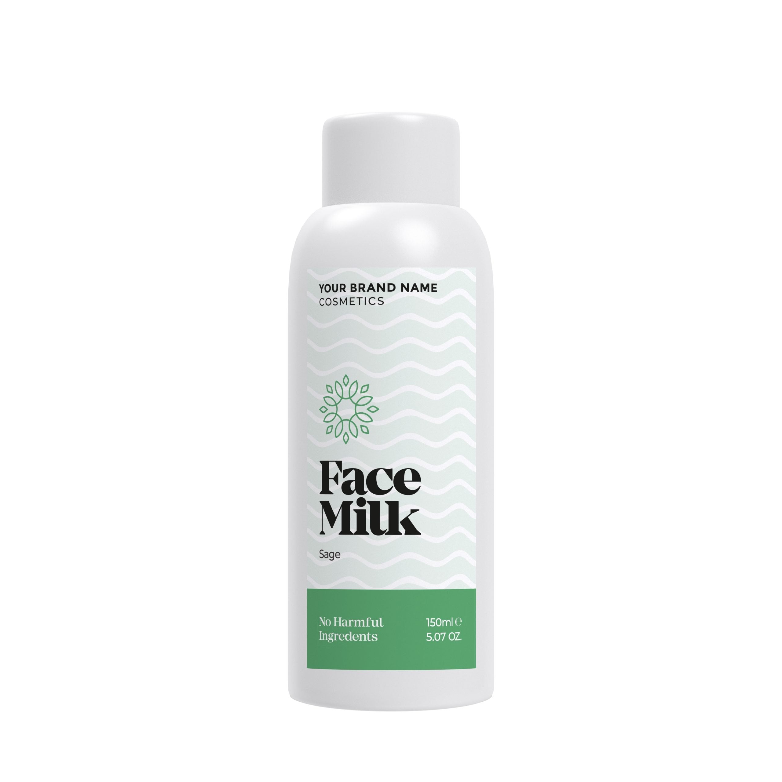 Cleansing Face Milk Sage - 150 ml. - Made By Nature Labs - Private Label Natural Skin Care &amp; Cosmetics 