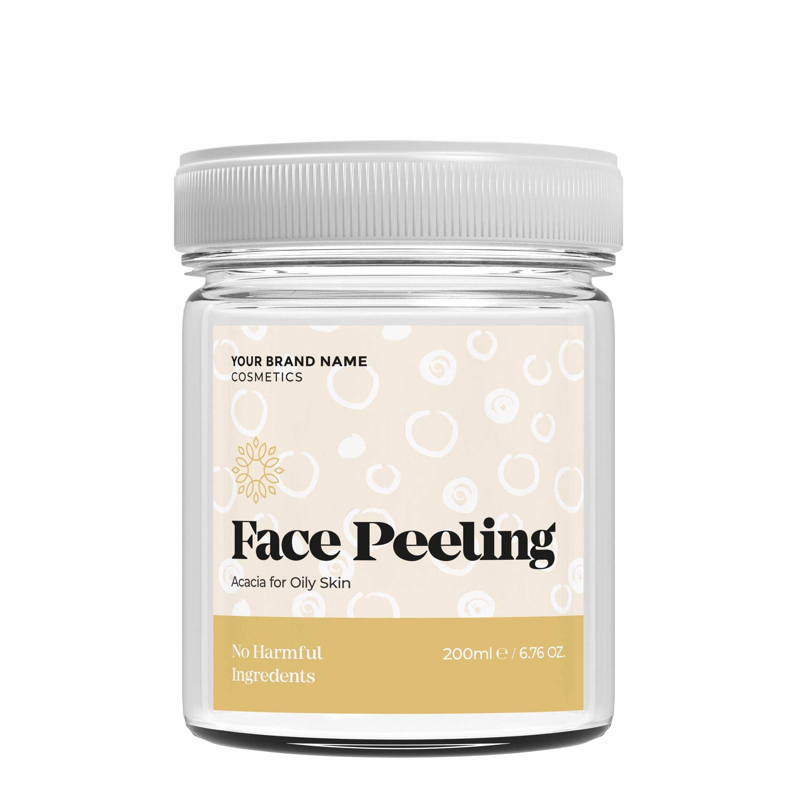 Face Scrub Acacia - 200 ml. - Made By Nature Labs - Private Label Natural Skin Care &amp; Cosmetics 