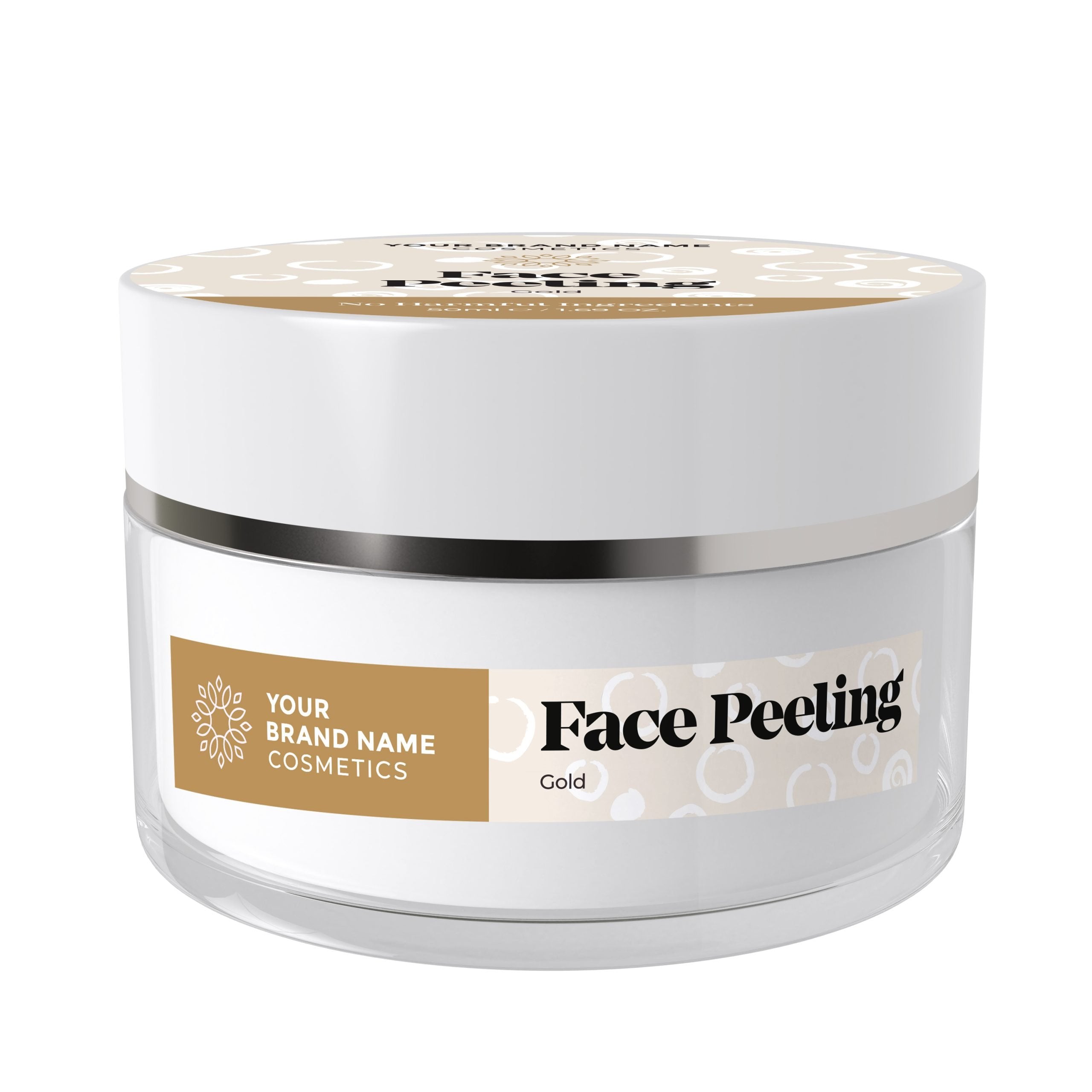 Face Scrub with Gold Particles  - 100 ml. - Made By Nature Labs - Private Label Natural Skin Care &amp; Cosmetics 