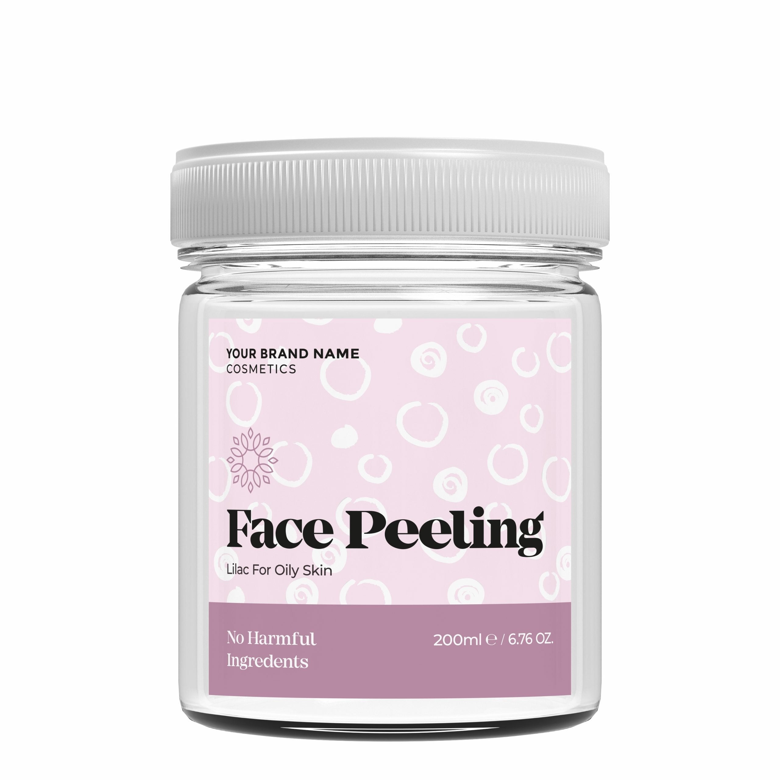 Face Scrub Lilac - 200 ml. - Made By Nature Labs - Private Label Natural Skin Care &amp; Cosmetics 